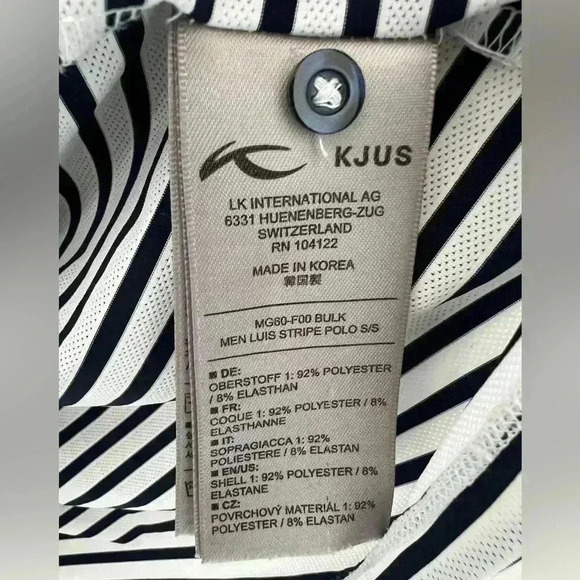 KJUS Luis Comfort Stripe Golf Polo - Picture 5 of 6